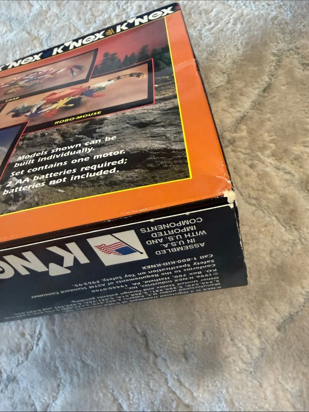New Vintage K’Nex OSAURUS Building Set - Red, Orange, Yellow